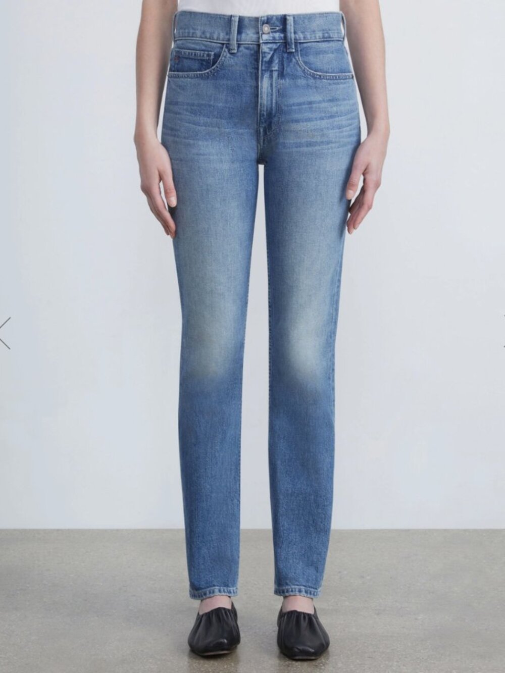 LIKE NEW Lafayette 148 New York Denim Reeve Straight Jean $398 W 31 Inseam 29